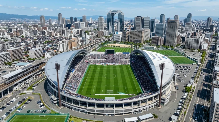 Diagrama del sistema de competición de la J-League mostrando las tres divisiones y el flujo de ascenso y descenso